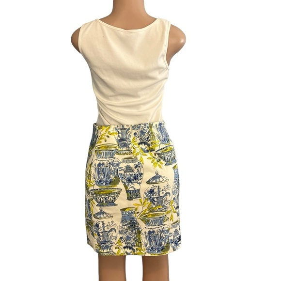 3/$30 🍂 Talbots Watercolor Greek Vases Print Skirt - Picture 7 of 11